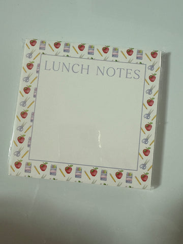 Lunch Notes 5.5x5.5 Notepad, School Supplies Block - 100 Sheets