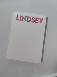 Lindsey 5x7 Notepad