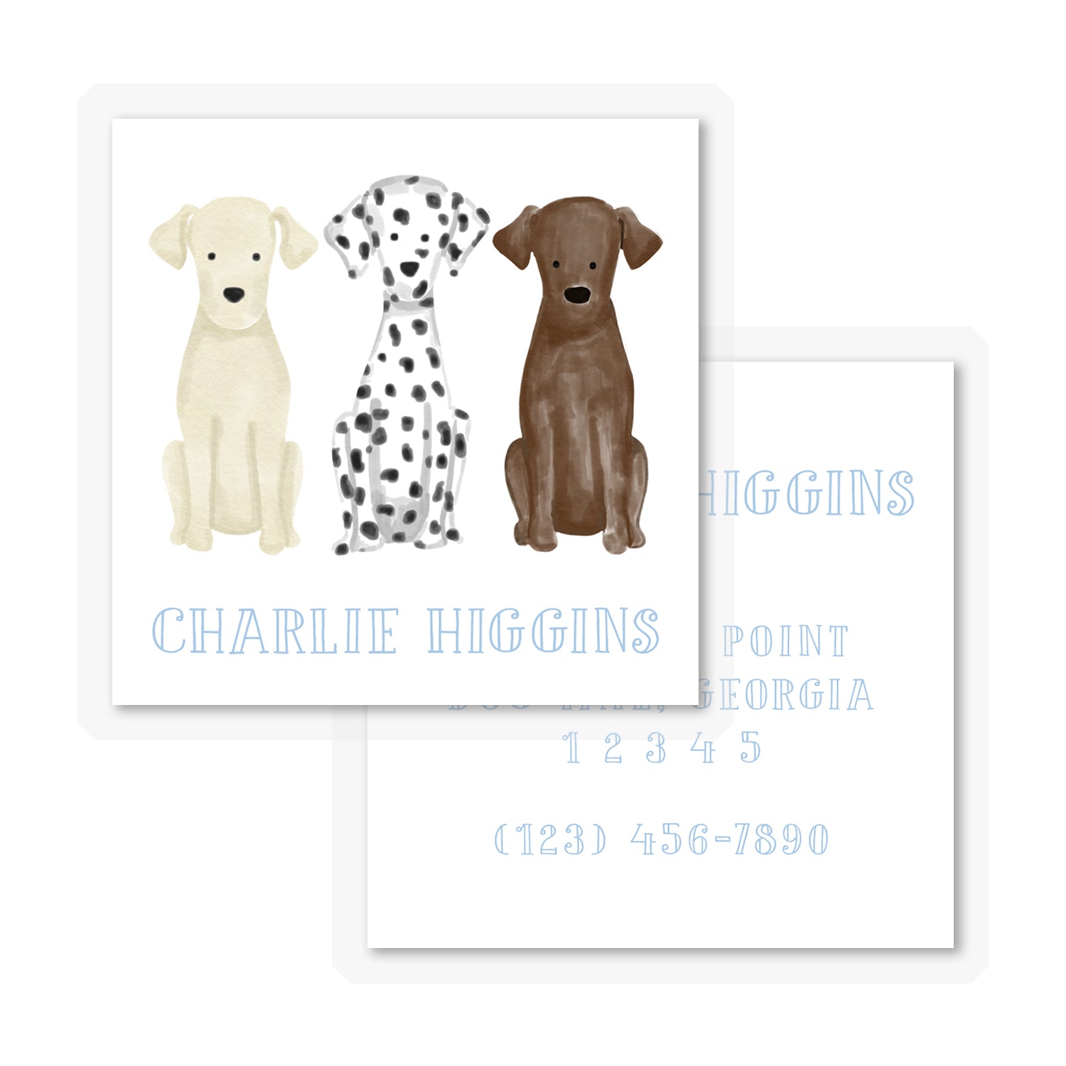 Furry Friends Laminated Bag Tag