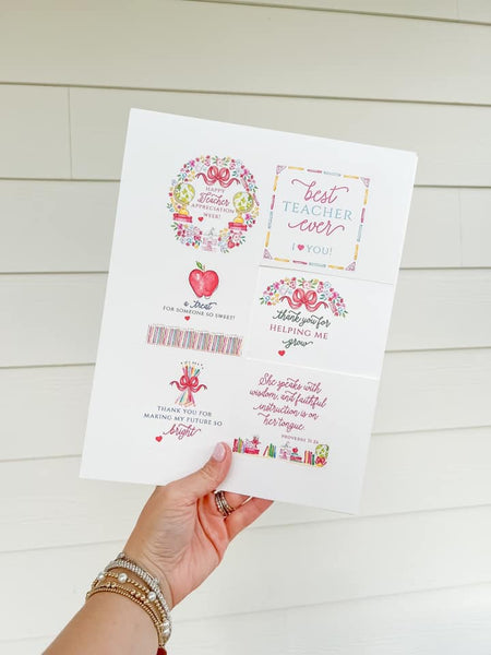 Printable Teacher Appreciation Tag Set - Digital