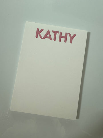 Kathy 5x7 Notepad