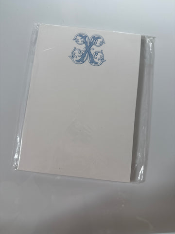 X 5x7 Notepad