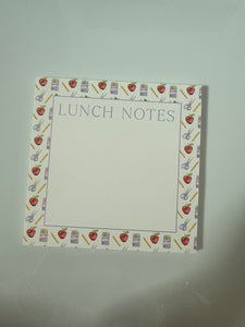 Lunch Notes 5.5x5.5 Notepad, School Supplies Block