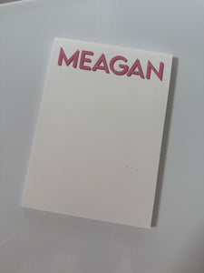 Meagan 5x7 Notepad