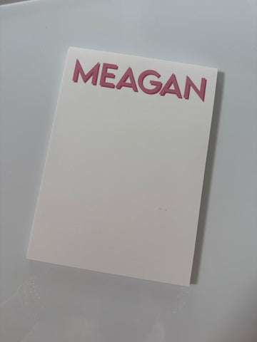 Meagan 5x7 Notepad