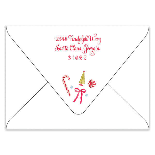Bright and Beautiful Holiday Photo Card Address Printing Add-On
