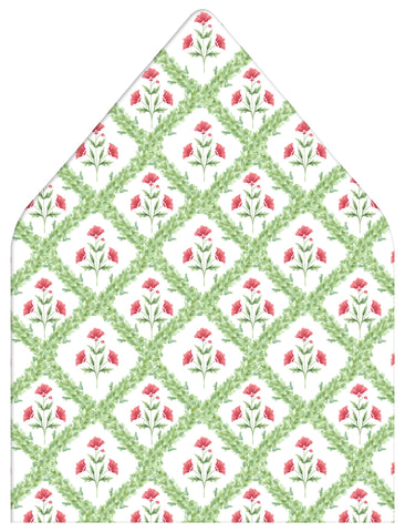 Bough Block Holiday Photo Card Envelope Liner Add-On