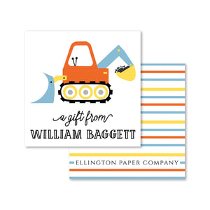 Backhoe Enclosure Cards and Stickers