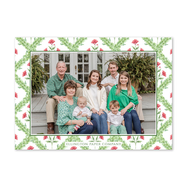 Bough Block Holiday Photo Card