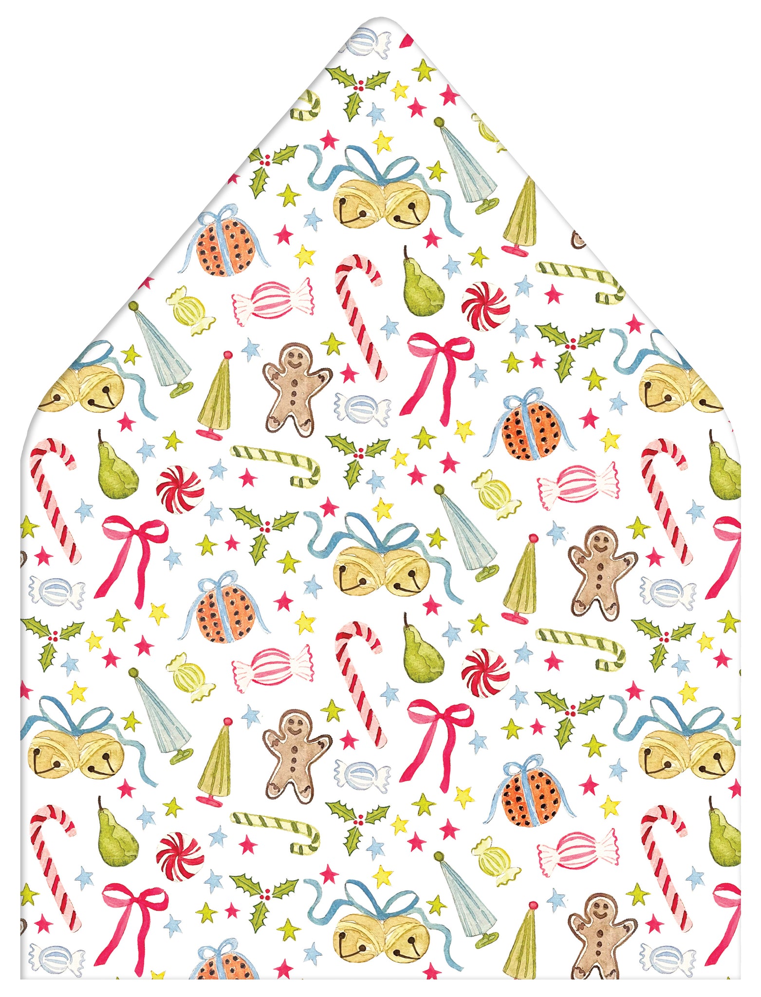 Bright and Beautiful Holiday Photo Card Envelope Liner Add-On