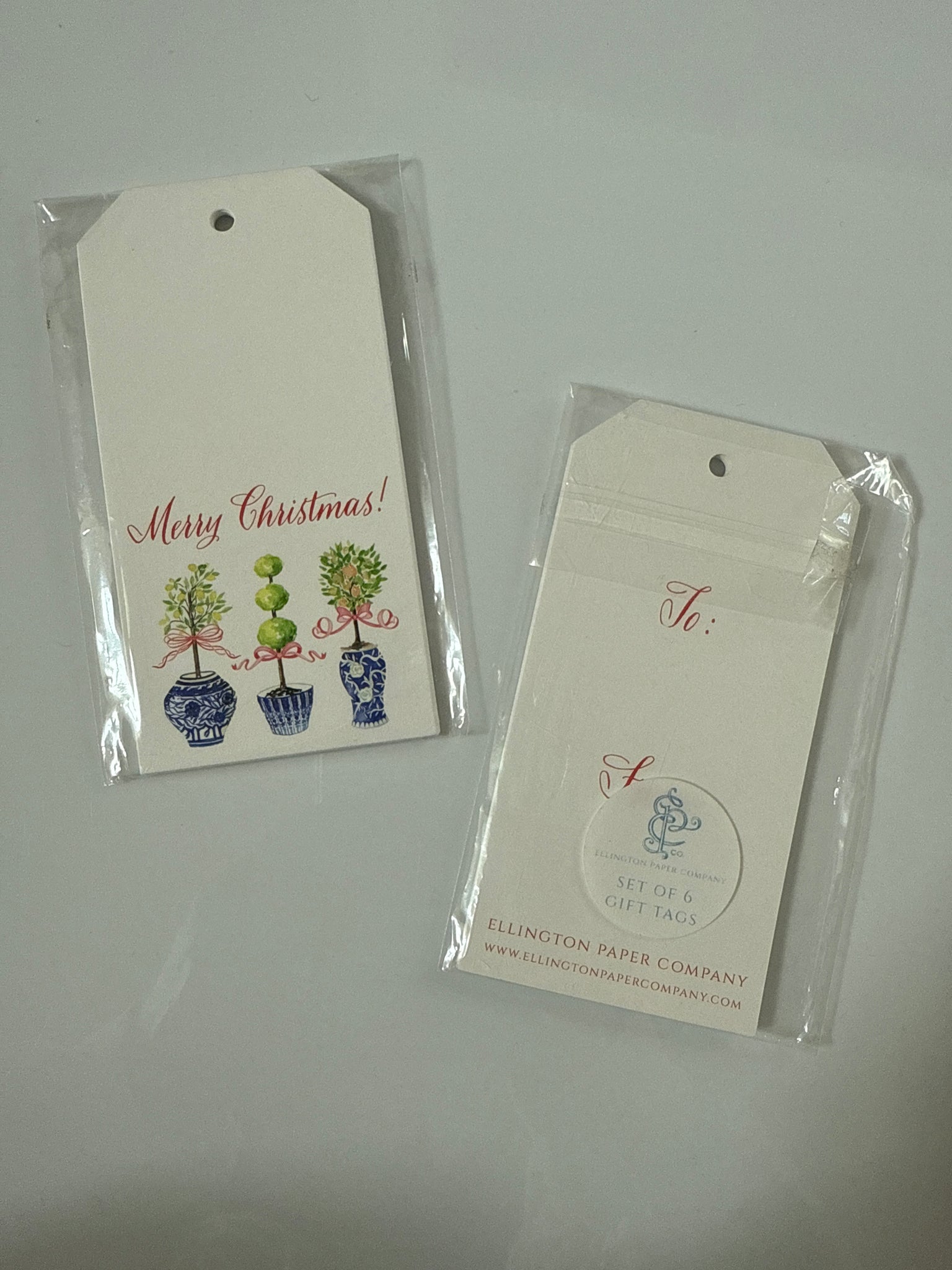 Large Gift Tags - Christmas Ginger Jars