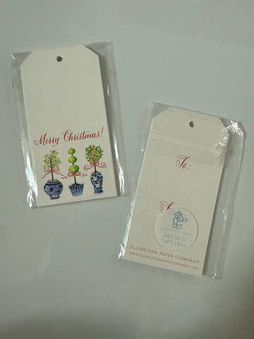 Large Gift Tags - Christmas Ginger Jars
