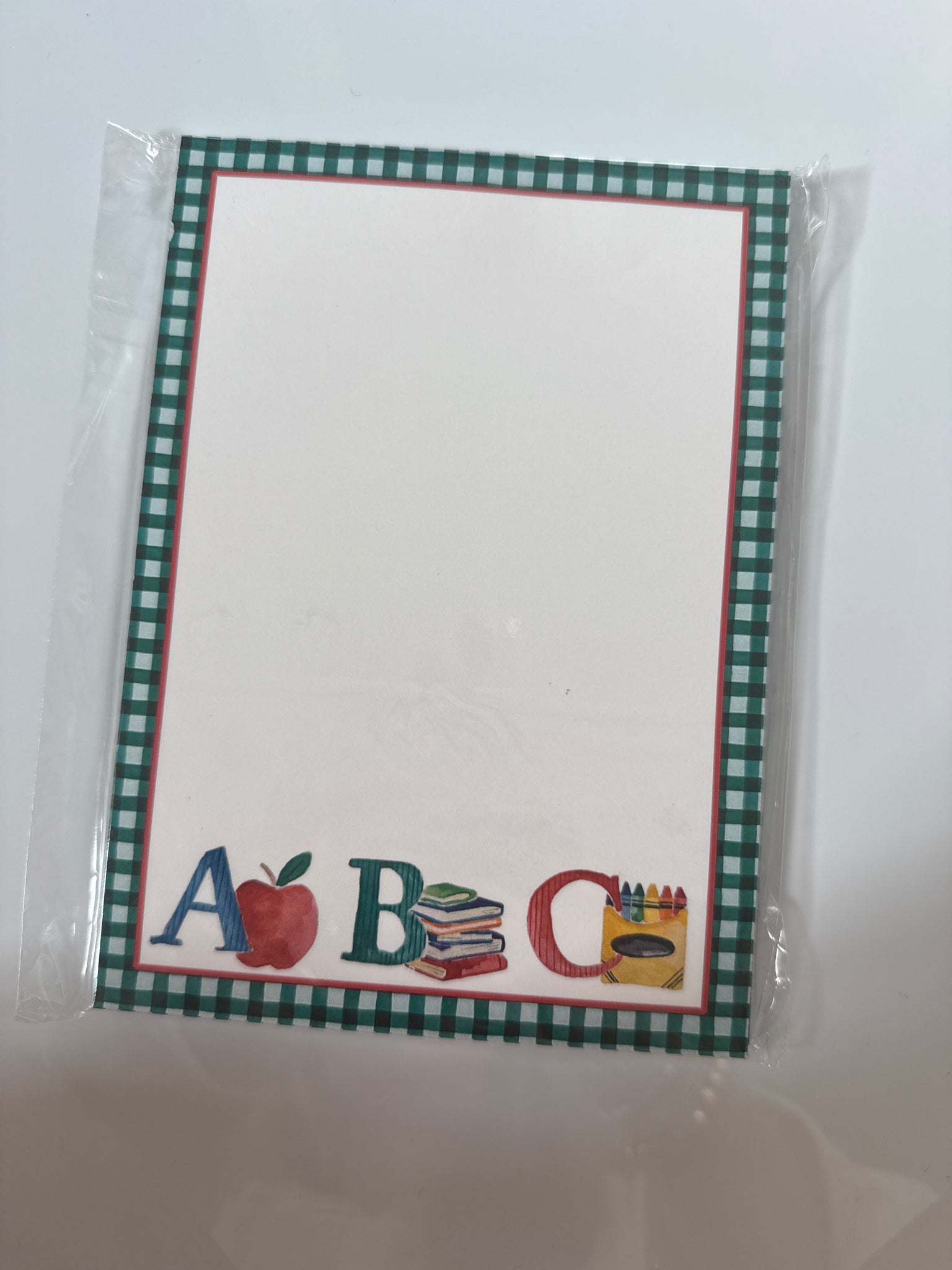 ABC Green 5x7 Notepad