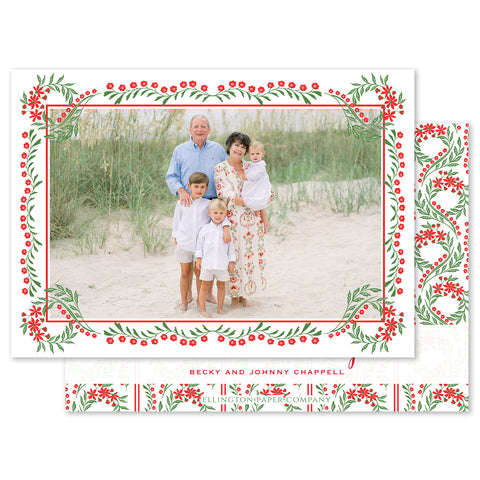 Christmas Chintz Holiday Photo Card