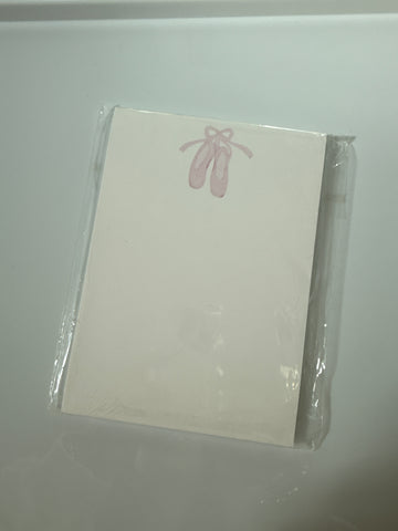 Ballet Slippers 5x7 Notepad