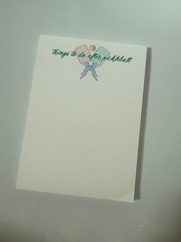 Pickle Ball 5x7 Notepad