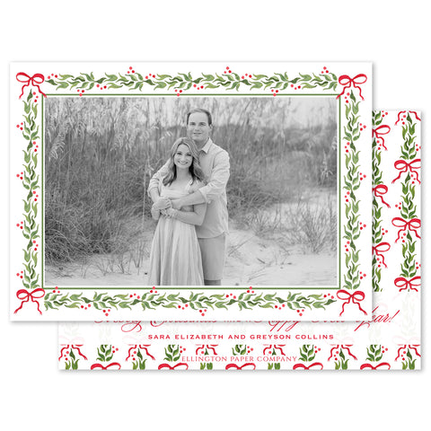 Festive Bows Holiday Photo Card