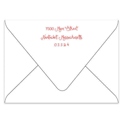 Holiday Jubilee Holiday Photo Card Address Printing Add-On