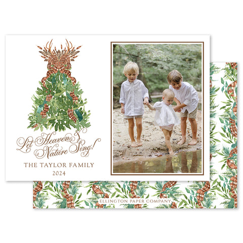 Heaven and Nature Sing Holiday Photo Card
