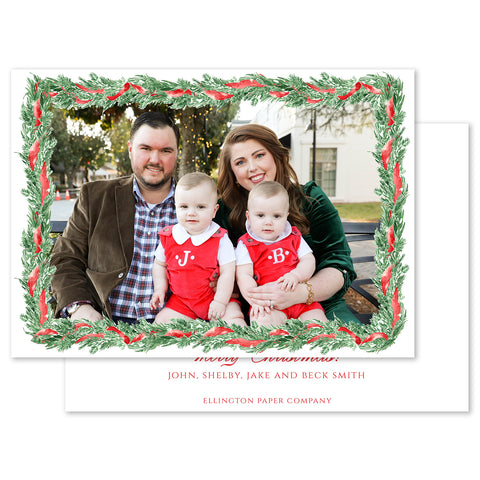 Longleaf Garland Holiday Photo Card