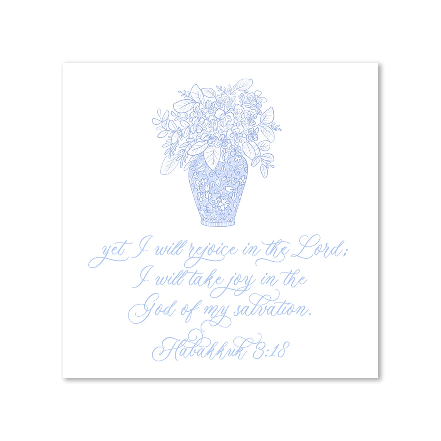 May Flowers Habakkuk 3:18 - 4x4 Digital Card - FREE