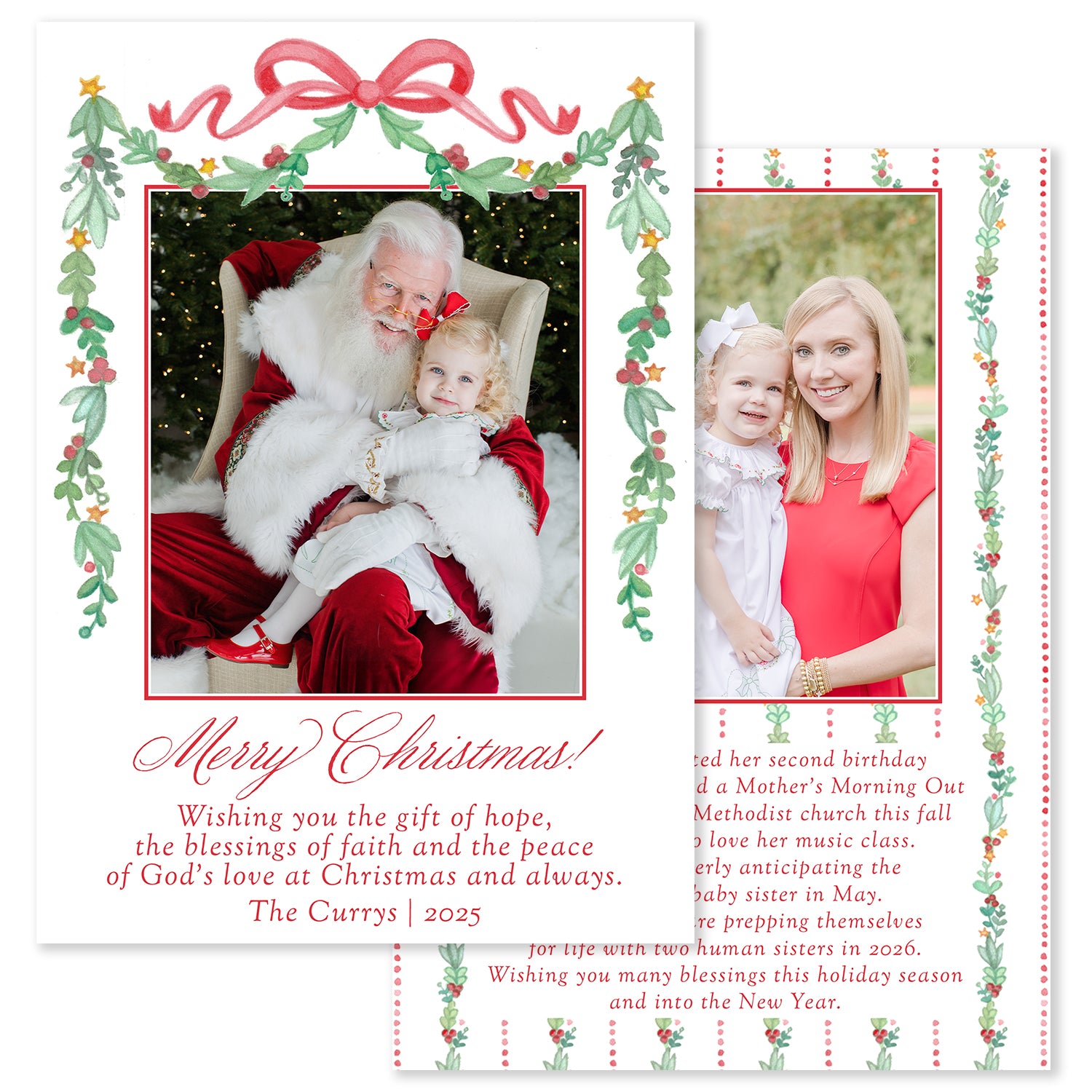 Merriest Holiday Vertical Holiday Photo Card