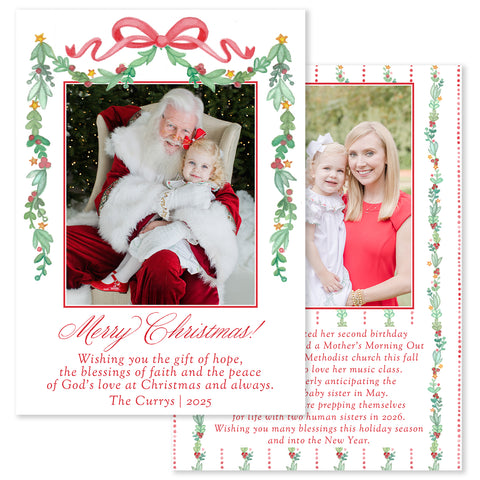 Merriest Holiday Vertical Holiday Photo Card