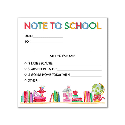 Note To School Notepad