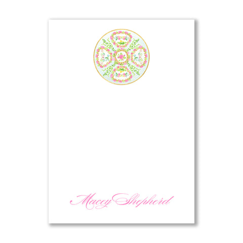 Rose Medallion Notepad