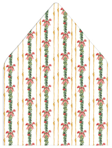 Snowy Holly Crest Holiday Photo Card Envelope Liner Add-On