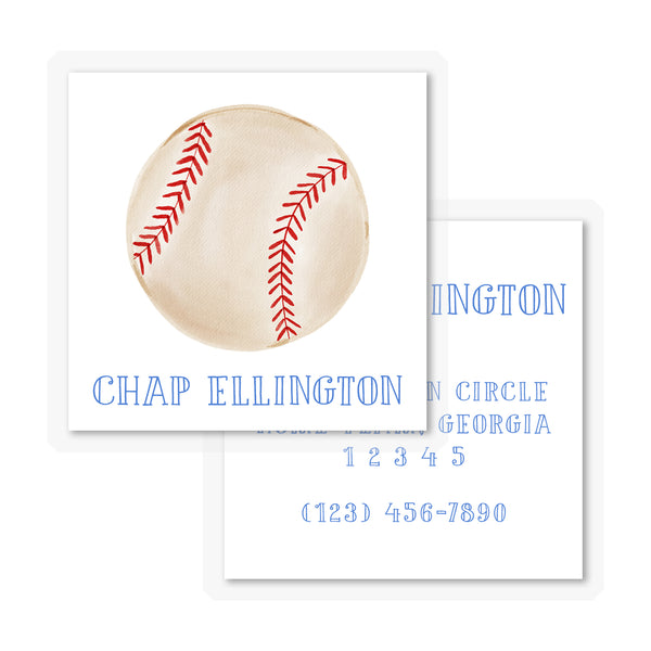 Baseball Laminated Bag Tag