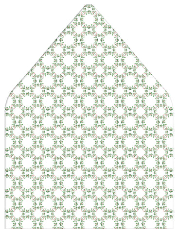 Festive Holly Crest Holiday Photo Card Envelope Liner Add-On