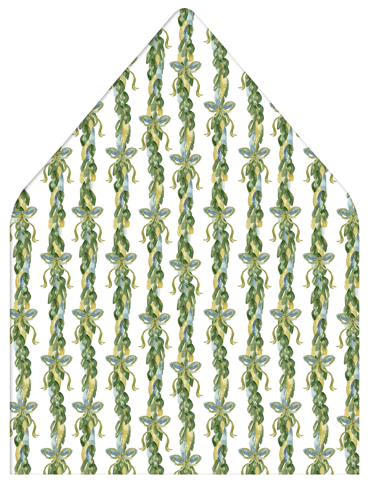 Green with Envy Holiday Photo Card Envelope Liner Add-On