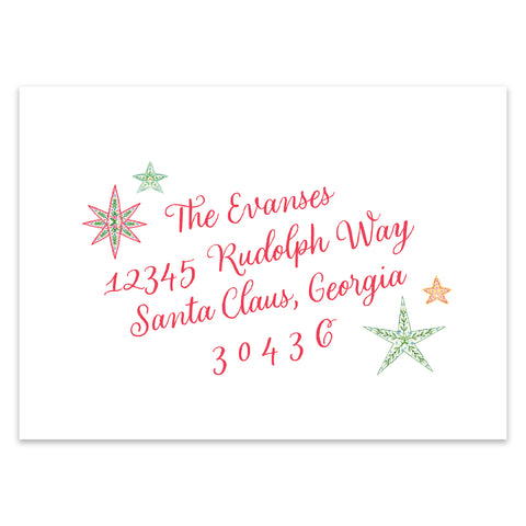 So Merry (or Married) Holiday Photo Card Address Printing Add-On