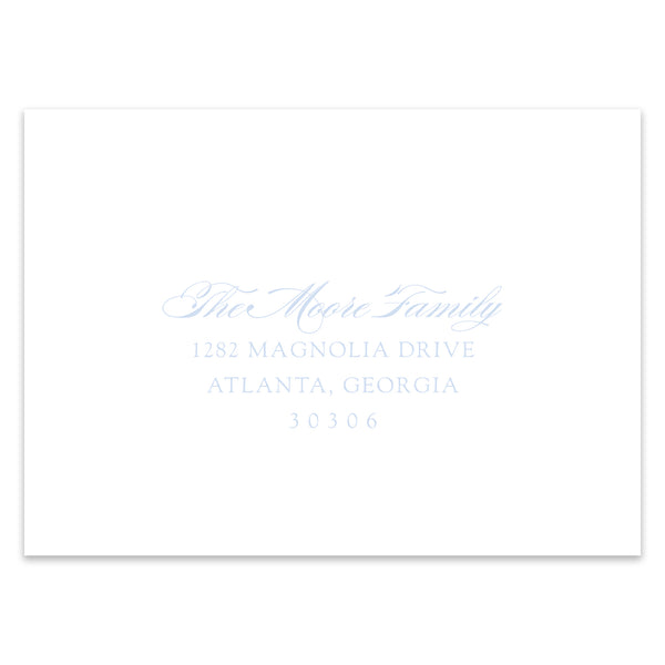 "Glory to God" Holiday Photo Card, Pastel Address Printing Add-On