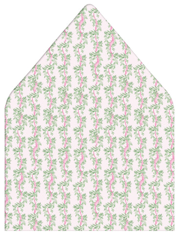 Pine in Pink Holiday Photo Card Envelope Liner Add-On
