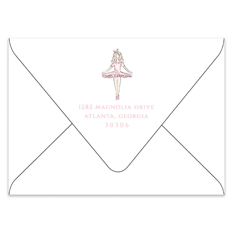 Sugar Plum Fairy Holiday Photo Card Address Printing Add-On