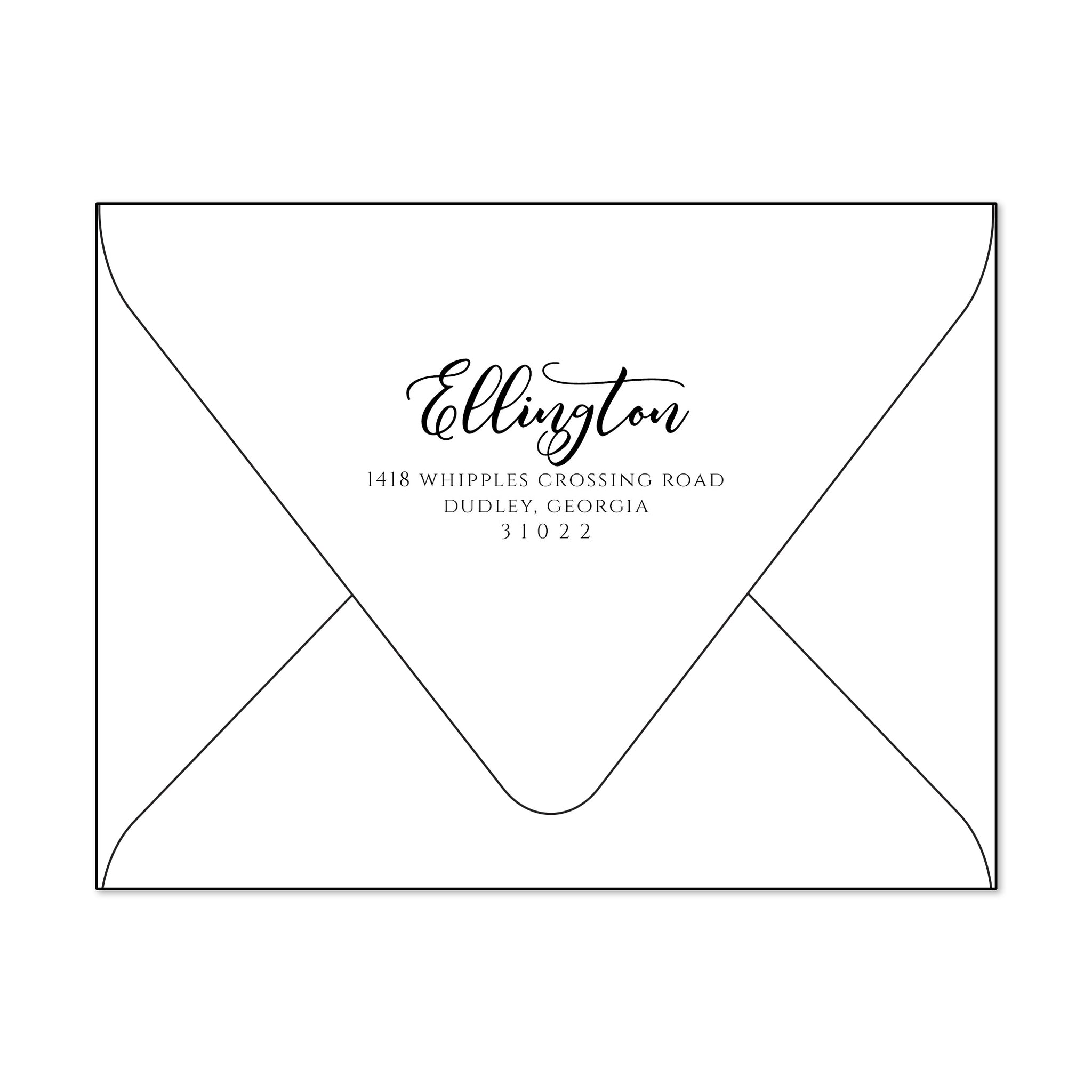 Custom Self Inking Stamp, Ellington Design