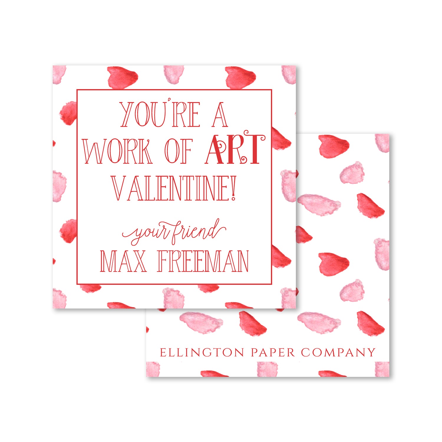 Work Of Art Valentine Enclosure Cards and Stickers