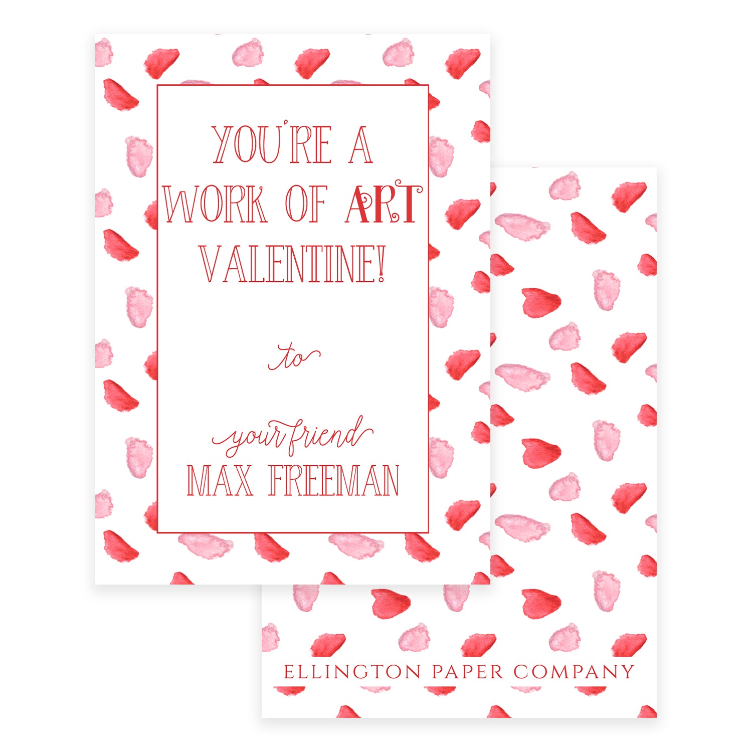 Work Of Art Valentine Card Set