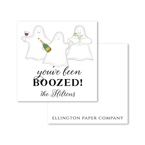 "You've Been BOOZED" Halloween Enclosure Cards and Stickers