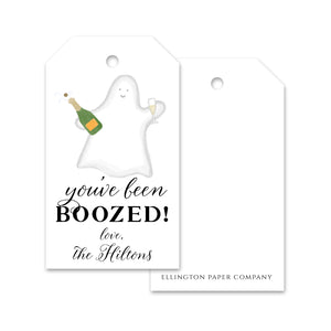 "You've Been BOOZED" Halloween Gift Tags