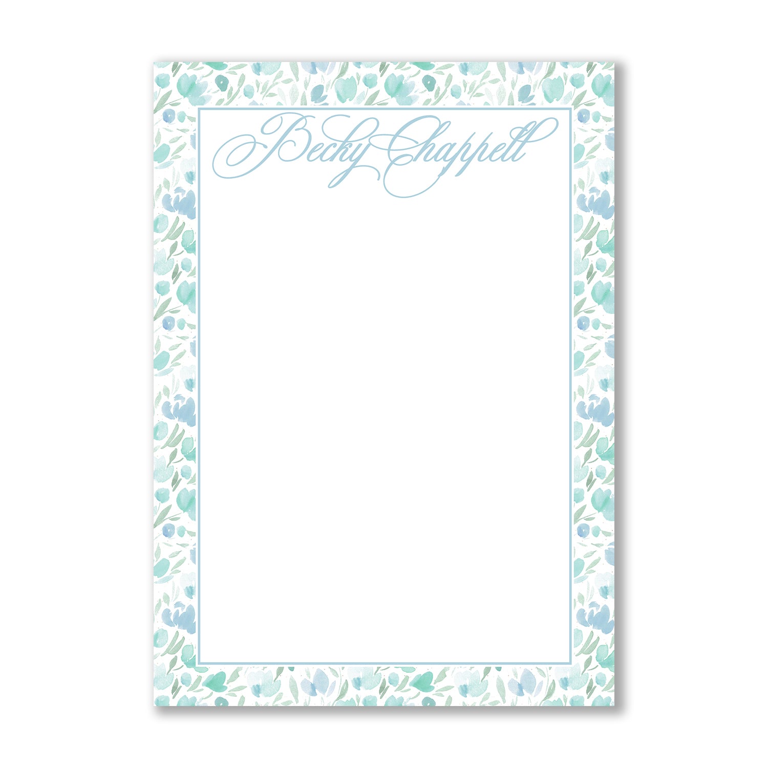Blue Spring Flowers Notepad