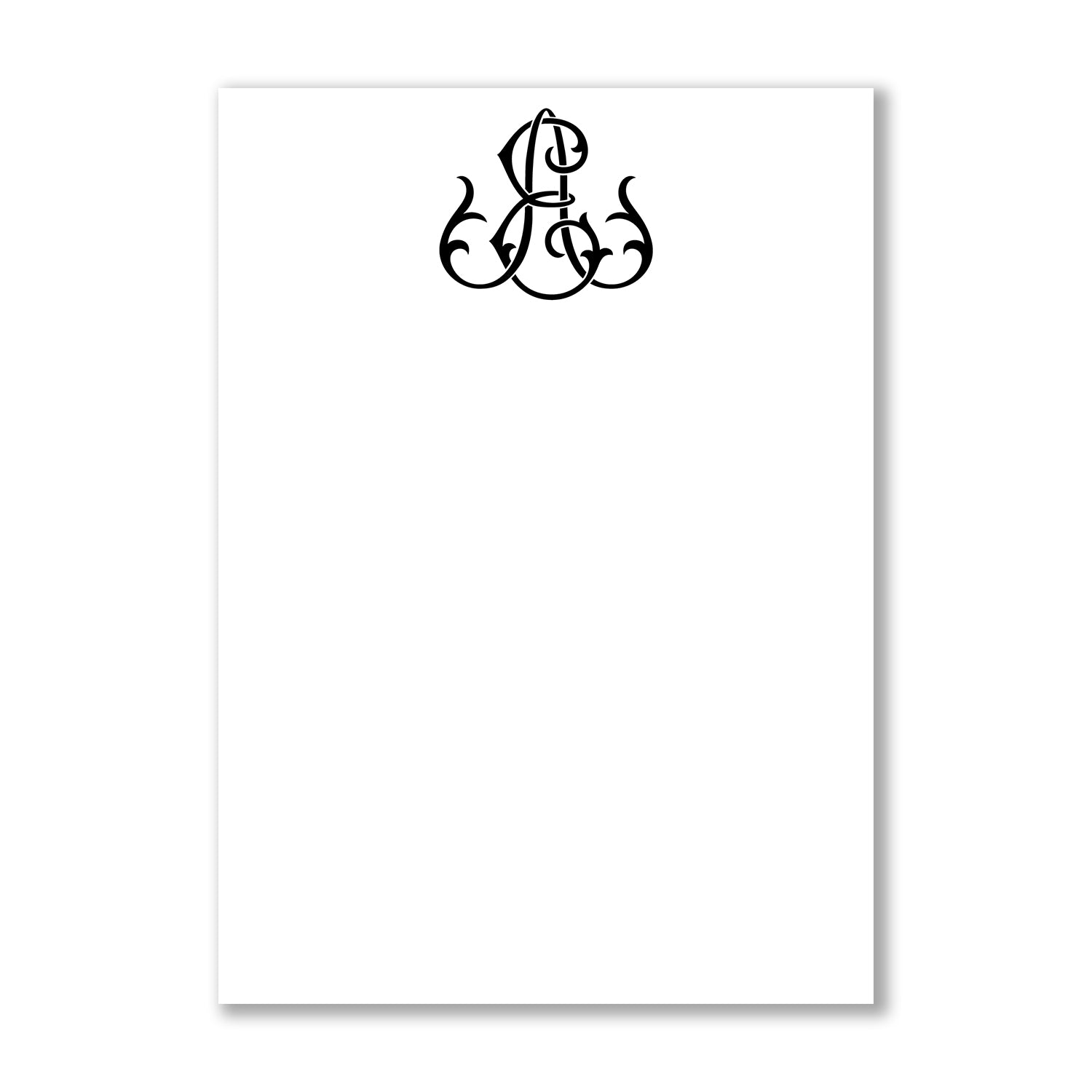 Poppy Monogram Notepad