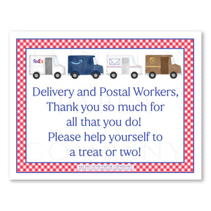 Printable "Thank You Delivery Worker" Sign, Everyday - Digital PDF