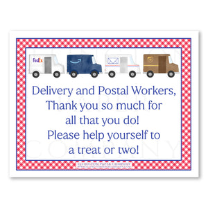 Printable "Thank You Delivery Worker" Sign, Everyday - Digital JPEG