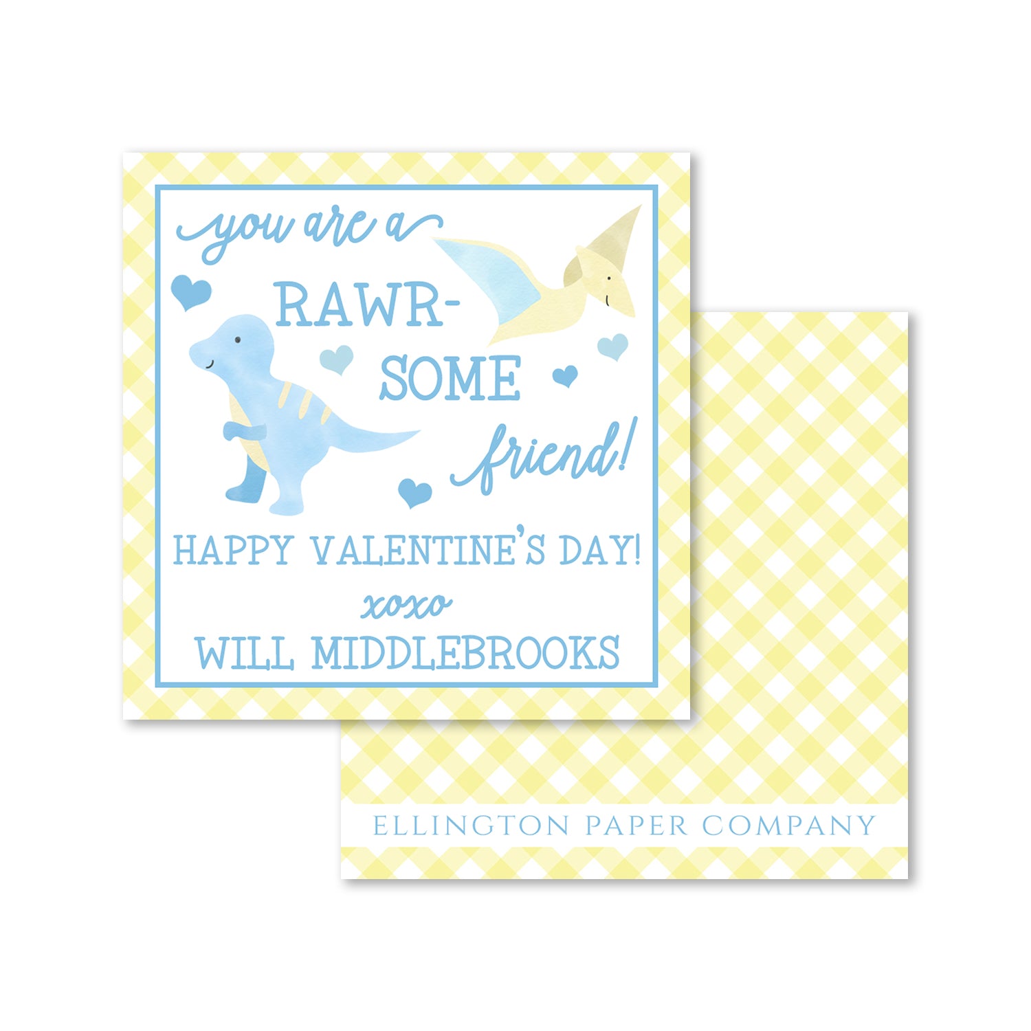 Rawr-Some Dino Valentine Enclosure Cards and Stickers