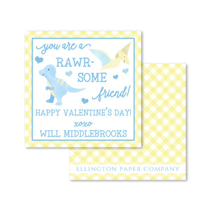 Rawr-Some Dino Valentine Enclosure Cards and Stickers