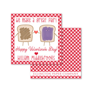 "A Great Pair" Valentine Enclosure Cards and Stickers