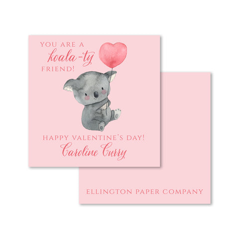 Koala-ty Valentine Enclosure Cards and Stickers